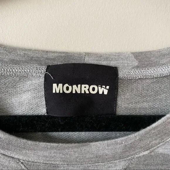 Revolve-Monrow Camo Raglan Sweatshirt (Small) - Picture 9 of 10